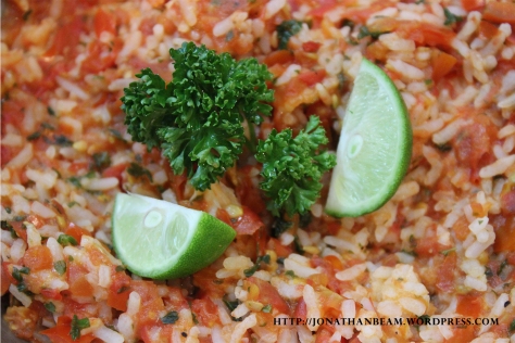 Tomato rice, delicious and quick especially if you have some leftover prepared rice.